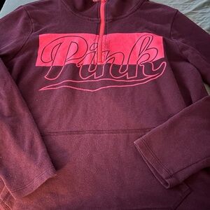 VS Pink zip up sweatshirt